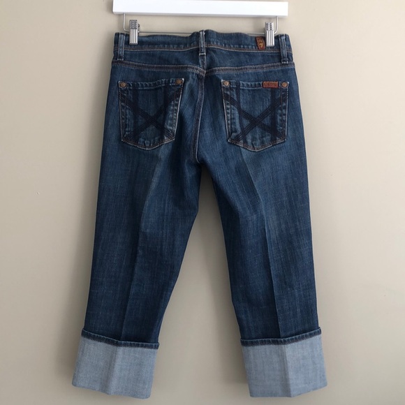 7 for All Mankind Crop Jean - Picture 3 of 5